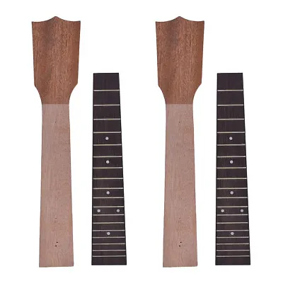 Ukulele Neck And Fingerboard For Concert Banjo Ukulele Okoume Rosewood Set Of 2 • $46.35