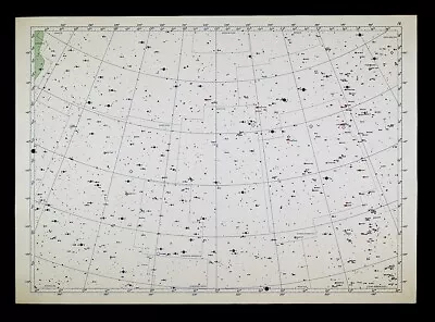 1962 Becvar Star Map 4 North Sky Chart Hercules Bootes Corona Borealis Astronomy • $40