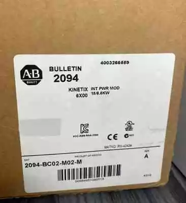 Allen-Bradley 2094-BC02-M02-M Kinetix 6000 Integrated Axis Module 2094BC02M02M • $3556