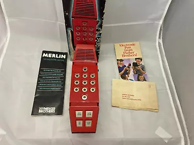 Vtg. 1978 Merlin Electronic Wizard Game PARKER BROTHERS W/box And Inserts WORKS • $54.99