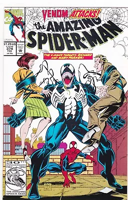 Amazing Spider-man #374 Venom Attacks / Michelinie / Bagley / Marvel Comics 1993 • $15.83