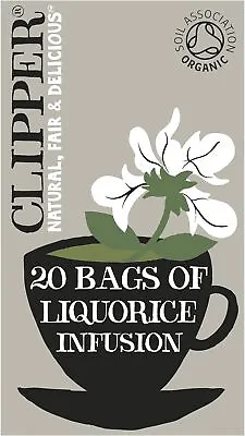 Organic Liquorice Tea Bags 120 Infusion Liquorice Root Teabag Sachets 6 X 20 • £15.09