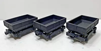 Group Of 3  G  Scale 10 Foot All Metal Ore Cars W/solid Metal Wheels • $149.95
