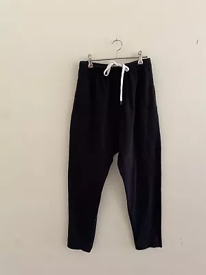 Bassike Black Organic Cotton Drop Crotch Pants Size XXS • $59.25