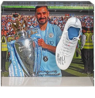 Ilkay Gundogan Manchester City Hand Signed Football Boot Large Display AFTAL COA • $409.06