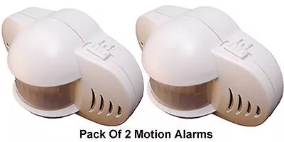 Pack Of 2 Area Motion Sensor Alarms With 90dB Alarm Siren  • $36
