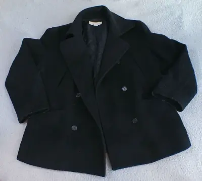 J.Crew Blazer Jacket Womens Size Small Black Wool Cashmere Pockets Lined • $38.88