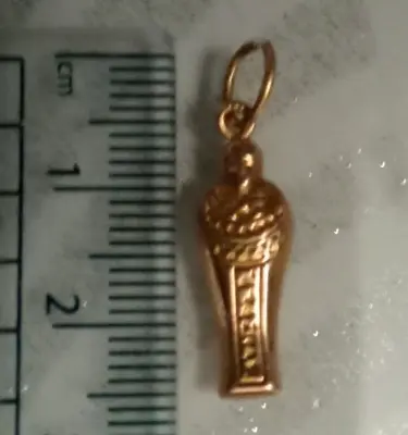 18ct Gold Egyptian Charm Mummy Sarcophagus King Pharaoh Tutankhamen RARE 0.69g • £120