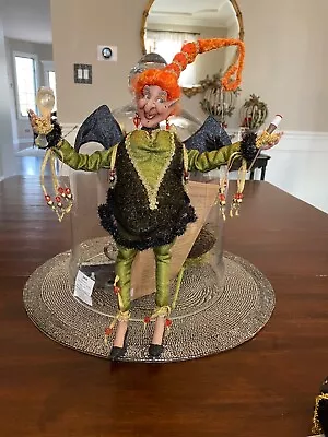 Mark Robrts Halloween Witch With Bat Wings Small 51-56034 Grn RARE Collection  • $200