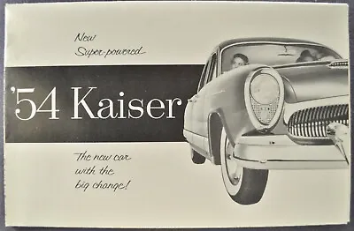 1954 Kaiser Brochure Folder Manhattan Special Sedan Darrin Excellent Original 54 • $9.95