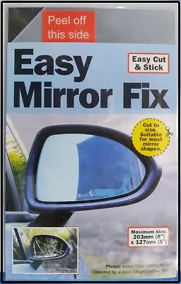 Mirror Repair Kit Quick Fix Car Van Tractor Plant Truck Camper Flexible Sheet • $7.93