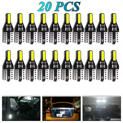 20X T10 194 168 CANBUS LED License Plate Interior Wedge Light Bulbs Bright White • $9.20