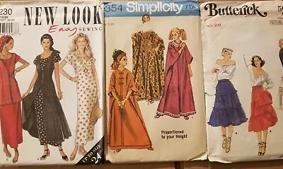 3 Vintage 60s 80s 90s Sewing Patterns - Butterick Simplicity New Look Dresses • $13.99