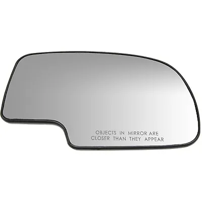 Mirror Glass Power W/Backing Plate Passenger Side For Chevy Silverado GMC Sierra • $11.58