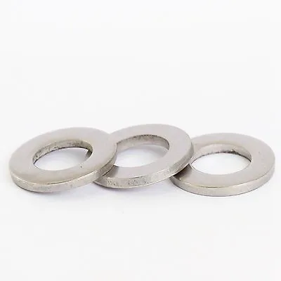 50 Pack M1.6 M2 M2.5 M3 M4 M5 M6 M8 M10 M12 Stainless Flat Form A Washers Din125 • £2.82