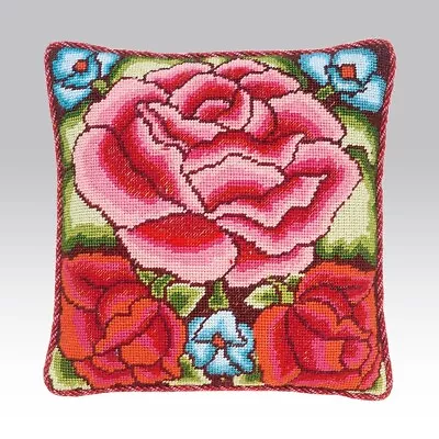 EHRMAN  Mexican Rose TAPESTRY NEEDLEPOINT KIT By KAFFE FASSETT Rare FLOWER • $120.01