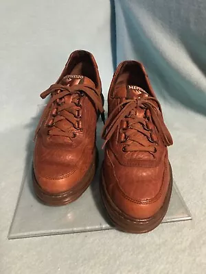 MEPHISTO Brown Leather Rush Runoff US Size 9 Narrow Euro 6.5 • $50