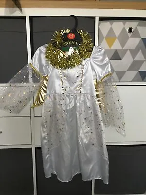 New Nativity Angel Costume With Headband And Star 3-5 Years  • £4