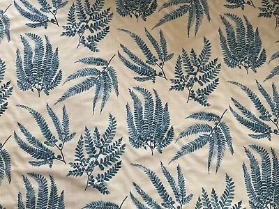 Zoffany Curtain Fabric Kernow 11.3 Metres Indigo  Silk Mix • £195