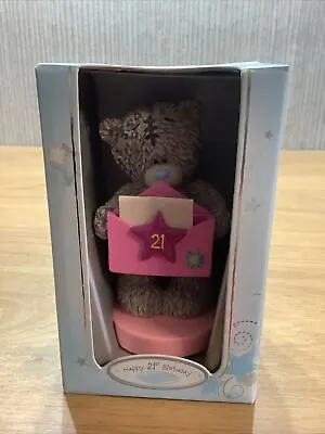 £10.95 • Buy Me To You Bear Cake Topper Figurine Ornament 21st Birthday Pink Boxed Gift NEW