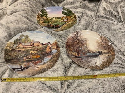 £9.99 • Buy Royal Worcester Danbury Mint Canal Boat Scenes Decorative Plates Waterways