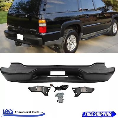 Black Complete Rear Step Bumper For 2000-2006 Chevy Tahoe Suburban GMC Yukon XL • $141.41