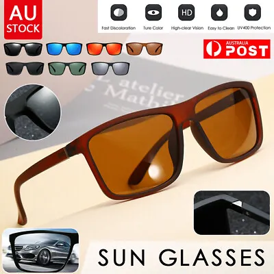 $15.70 • Buy Polarized Sunglasses Mens New Style Driving Sport Glasses Black Blue Red UV + 