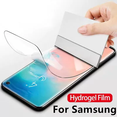 HYDROGEL Screen Protector Samsung Galaxy S22 S21 Ultra Plus S10 S9 S8 Note 10 20 • $4.95