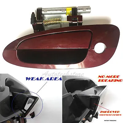 Front Left Outside Door Handle For 02 03-06 Nissan Altima A15 Sparkle Red B3783 • $21.90