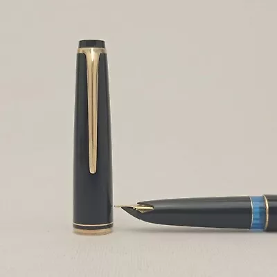 MONTBLANC No.22 Piston Fountain Pen 14K F Gold Nib Excellent Working RARE 1960s • $139.99