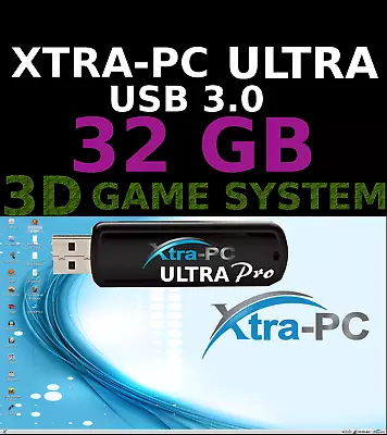 XTRA-PC ULTRA PRO 32 GB USB Based PORTABLE OPERATING SYSTEMHDD & SSD RECOVERY • $55