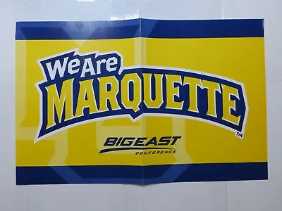 Large Vintage We Are Marquette Golden Eagles Warriors Poster 11x17 UU • $29.99