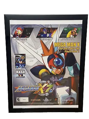 2003 Mega Man X7 Framed Print Ad/Poster PS2 Playstation 2 Official Promo Art • $50.01