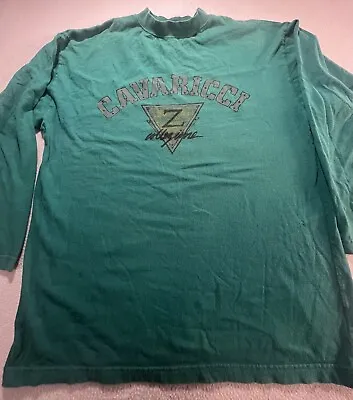 Vintage Z Cavaricci Long Sleeve Green Shirt Size M • $20