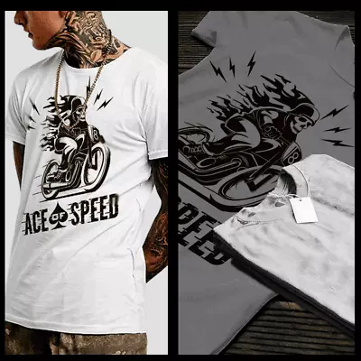 Motorcycle T-shirt Racing American Motorbike Sport Racing Drag Race Size S-2XL • $19.99