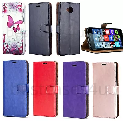 £4.49 • Buy For Lumia 650 550 635 Phone Case Slim Leather Flip Case Wallet Folio Book Cover