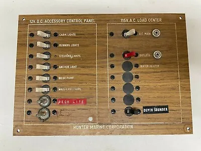 Hunter Marine Breaker Panel 115v A.C Main & 12V DC Control Panel • $178