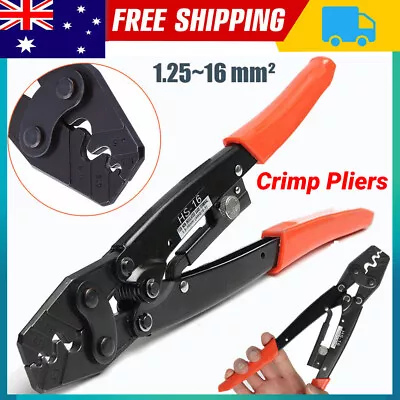 Cable Battery Lug Anderson Plug Crimping Crimper Tool Bare Terminal 1.25-16mm² • $18