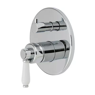 Wall Mixer Shower Tap With Diverter Chrome Ceramic Handle Fienza Eleanor 202102 • $212