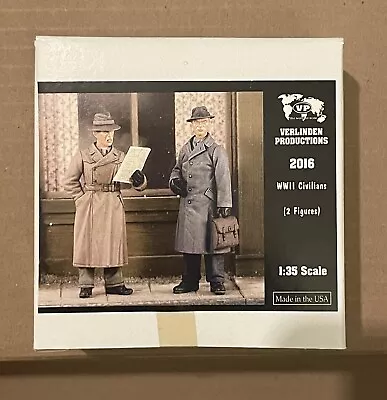 Verlinden 1:35 #2016 WWII Civilians (2 Figures) Resin Model Kit New • $16.95