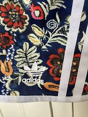 Adidas Originals X Farm Scoop Low Waist Shorts 3 Stripe Ladies Size 10 • $17.50