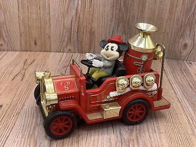 Vintage RARE Walt Disney Mickey Mouse In Old Timers Fire Truck #5 Masudaya Japan • $69.99