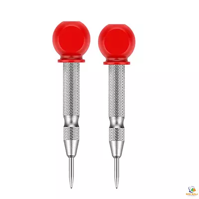 2 Pcs  Automatic Center Punch Adjustable Impact Spring Hole Tool 5 Inch. • $10.14