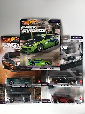 $80 • Buy Hot Wheels Fast & Furious Fast Stars Set Of 5 Eclipse Jeep Lykan Dodge Mustang