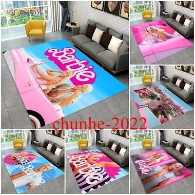 Girls Barbie The Movie 3D Carpets Anti-Slip Floor Rugs Bedroom Mats Doormat Gift • £5.99