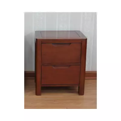 Ledbury Bedside Cabinet | Bedside Table Solid Mahogany 2 Drawers NEW BS058 • £325