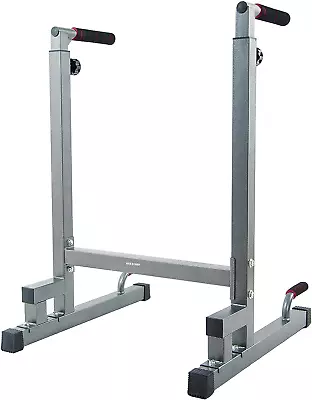 Steel Frame Multi-Functional Home Gym Exercise Fitness Dip Stand Station With Ad • $98.99