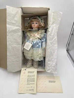 Marie Osmond Porcelain Doll Michelle Musical Collector Doll 17” LE W BOX & COA • $46.14
