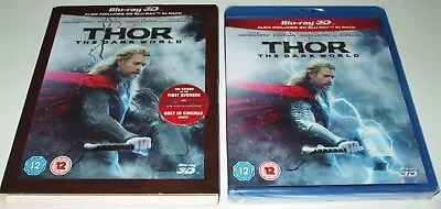 THOR The Dark World 3D & 2D Blu-Ray + Slipcase UK ABC New & Sealed Marvel • £7.99