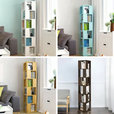 4/6-Tier Corner Display Cabinet Shelf Cupboard Tall Storage Bookcase Home Decor • £59.99